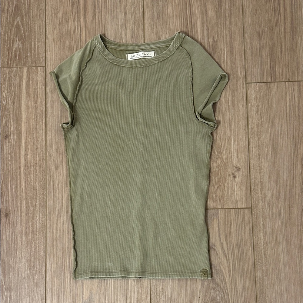 We The Free Olive Short Sleeve Tee